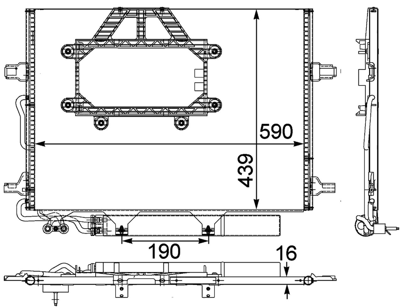 MAHLE PC Aircon condenser AC453000P