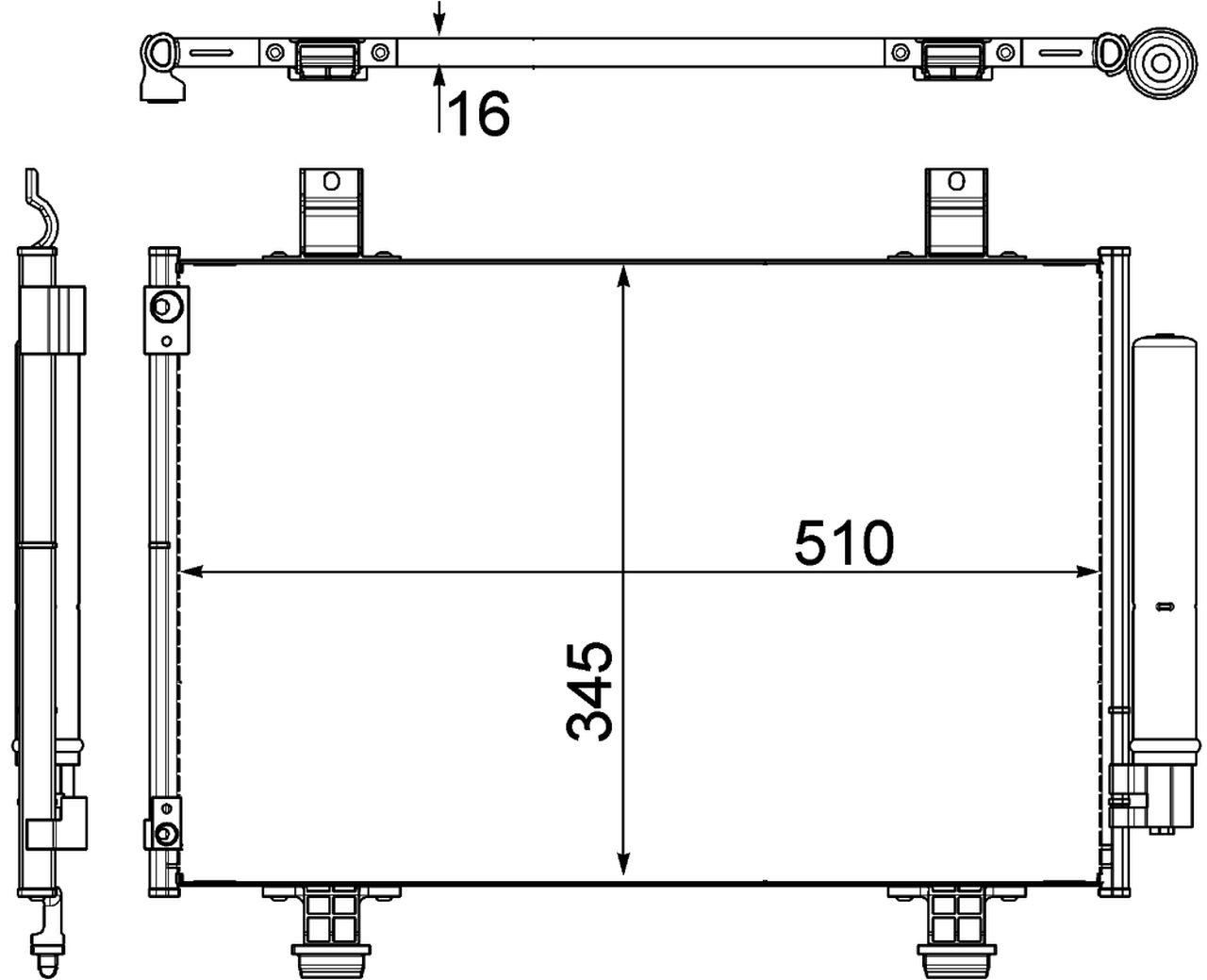 MAHLE PC Aircon condenser AC456000P