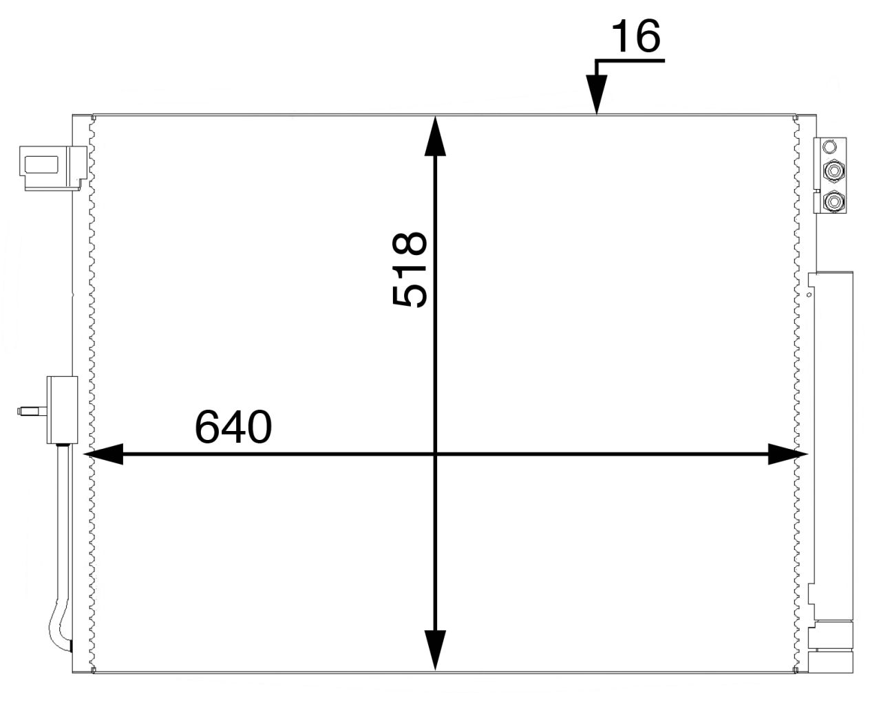 MAHLE PC Aircon condenser AC45000S