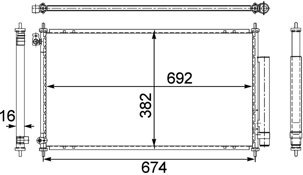 MAHLE PC Aircon condenser AC467001S