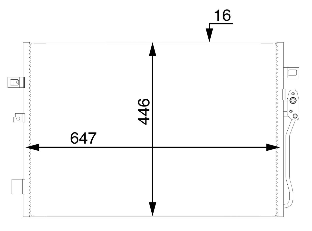 MAHLE PC Aircon condenser AC46000S