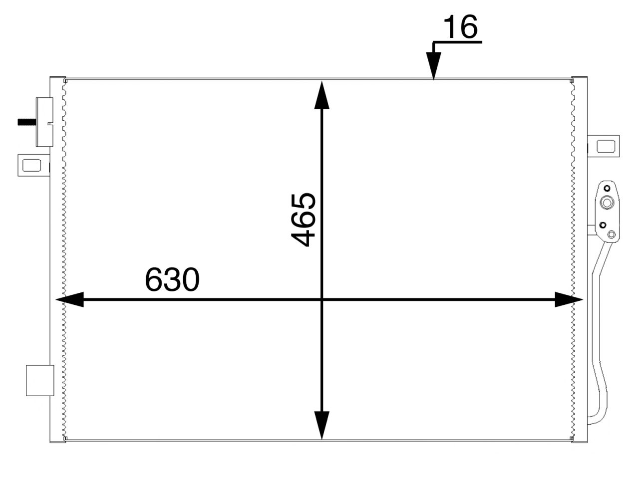 MAHLE PC Aircon condenser AC47000S