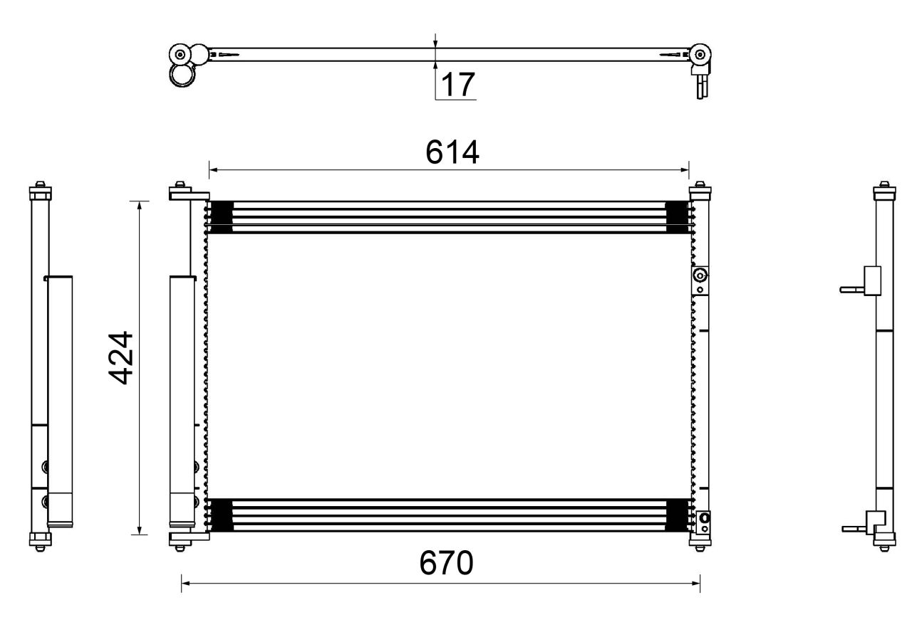 MAHLE PC Aircon condenser AC490000S