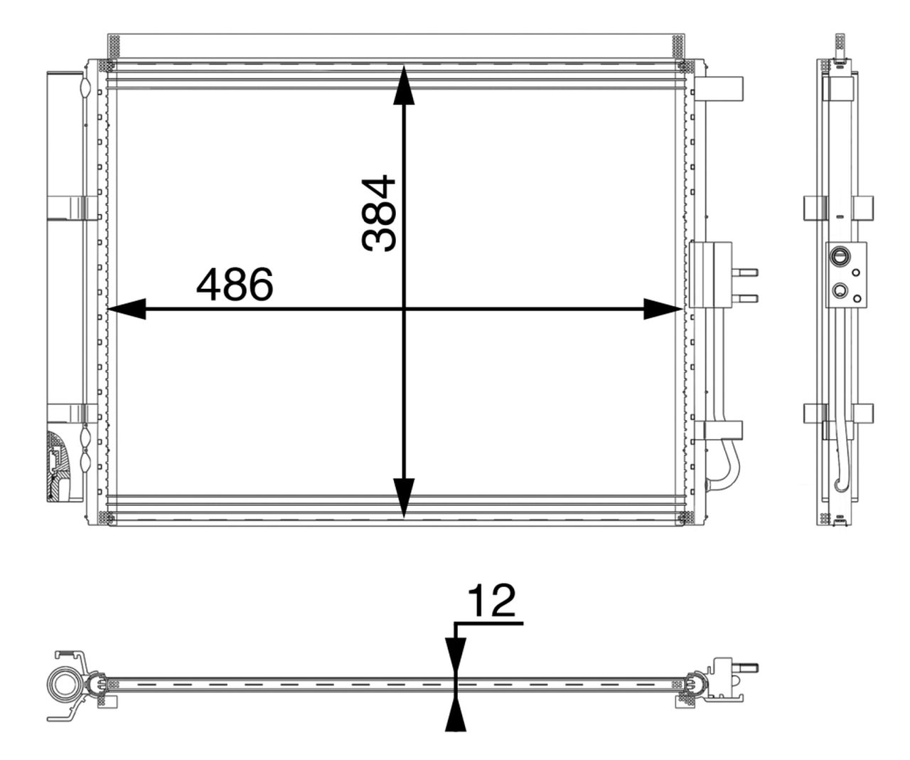 MAHLE PC Aircon condenser AC49000P