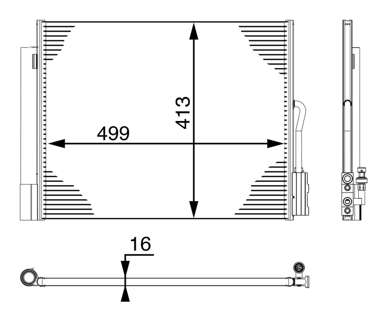 MAHLE PC Aircon condenser AC50000P