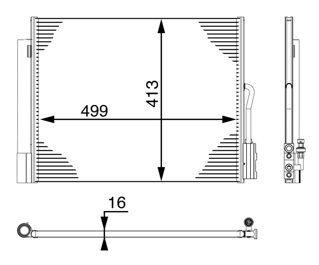 MAHLE PC Aircon condenser AC50000P