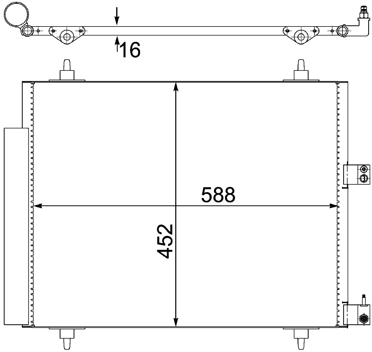 MAHLE PC Aircon condenser AC515000S
