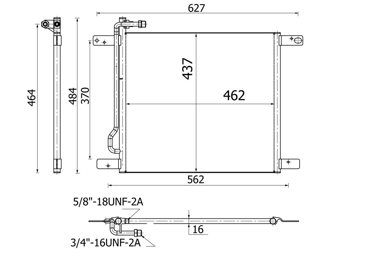 MAHLE Aircon Condenser AC521000S
