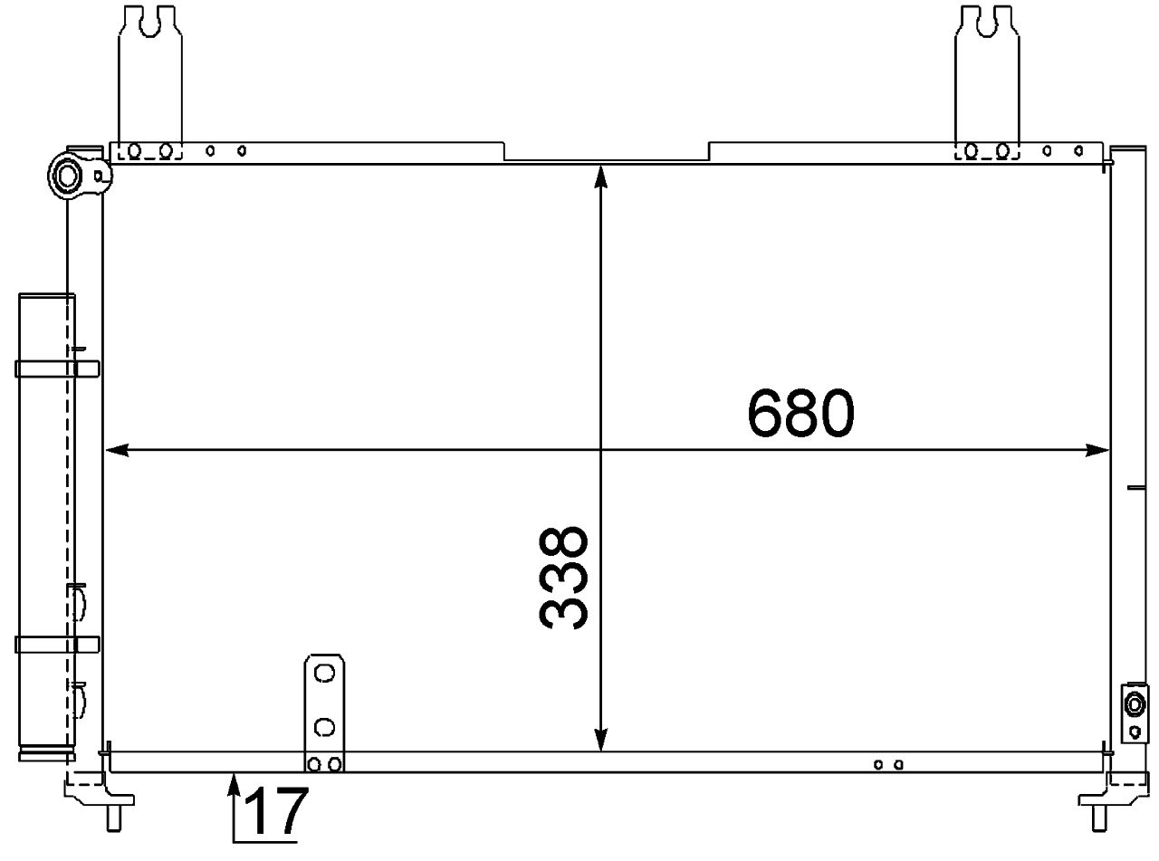 MAHLE PC Aircon condenser AC565000S