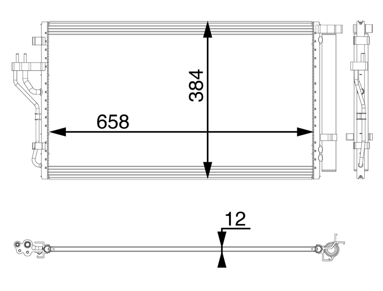 MAHLE PC Aircon condenser AC56000P