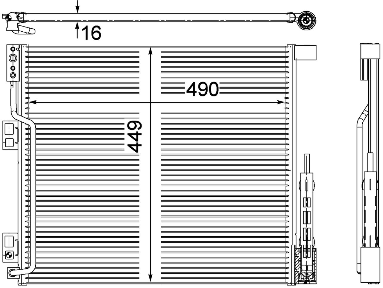MAHLE PC Aircon condenser AC570000P