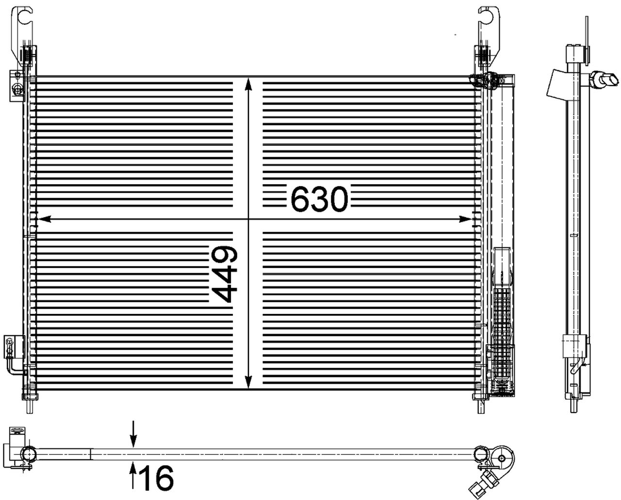 MAHLE PC Aircon condenser AC588000P