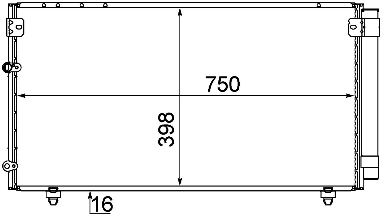 MAHLE PC Aircon condenser AC606000S