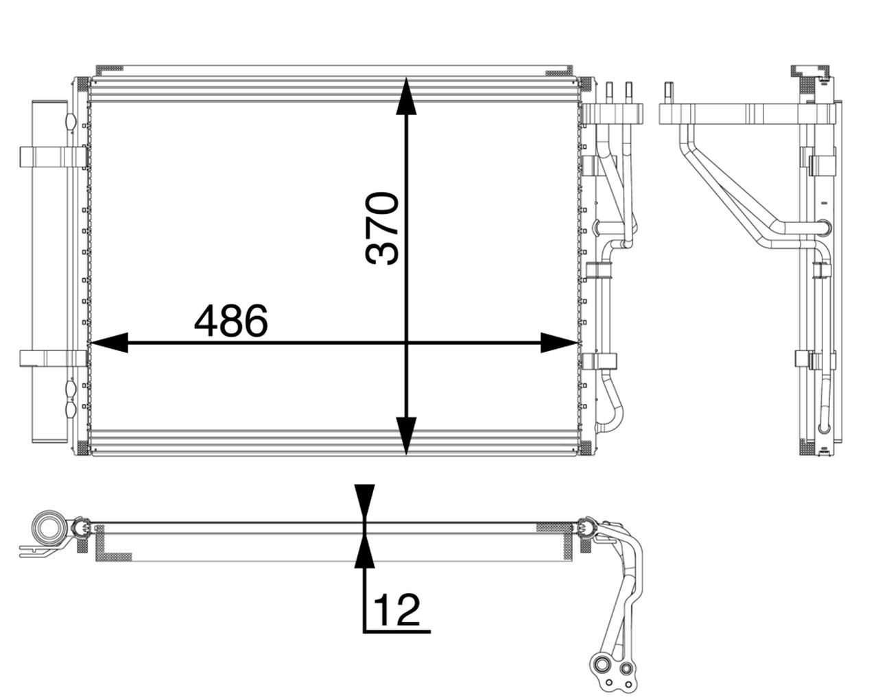 MAHLE PC Aircon condenser AC60000P
