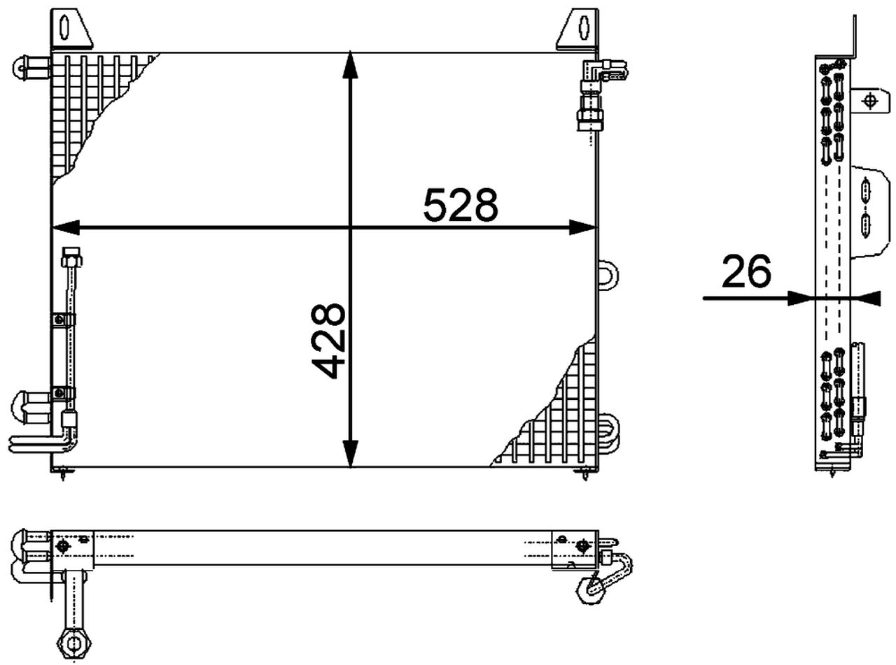 MAHLE PC Aircon condenser AC656000P