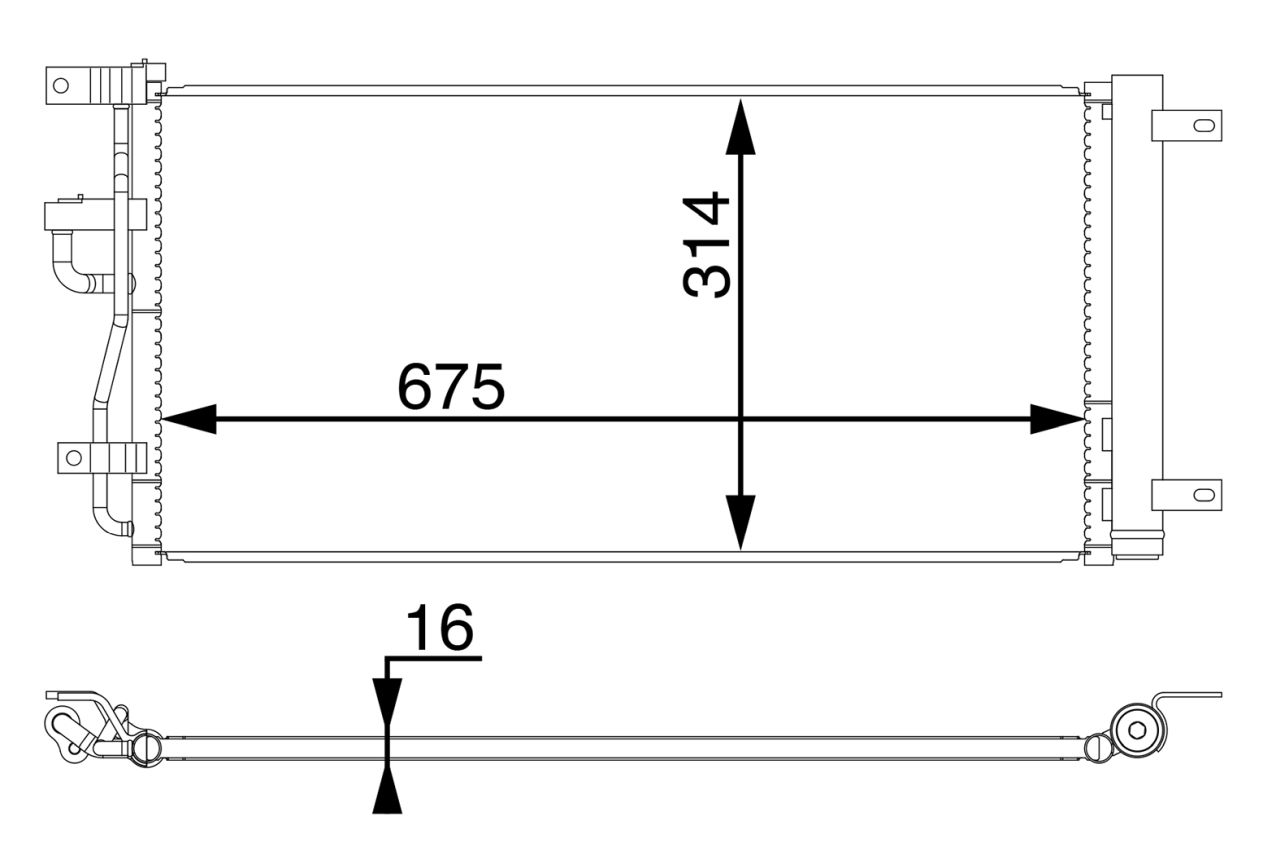 MAHLE PC Aircon condenser AC66000S