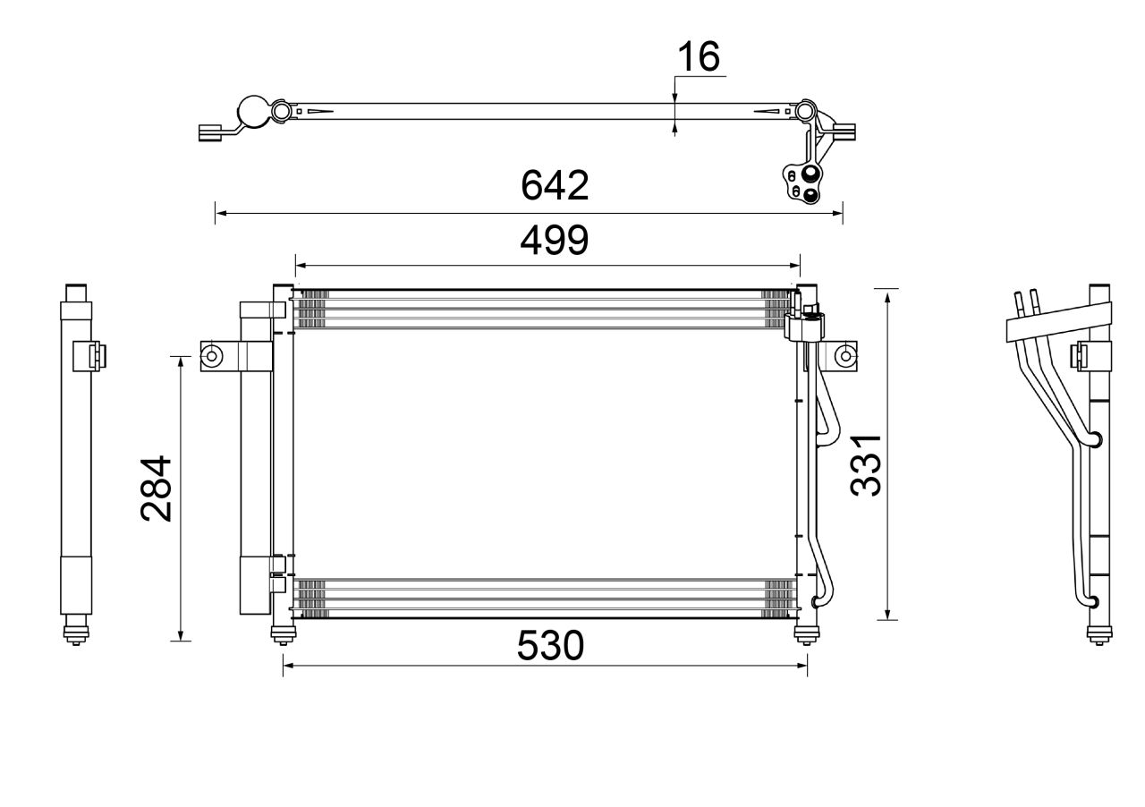 MAHLE PC Aircon condenser AC679000S