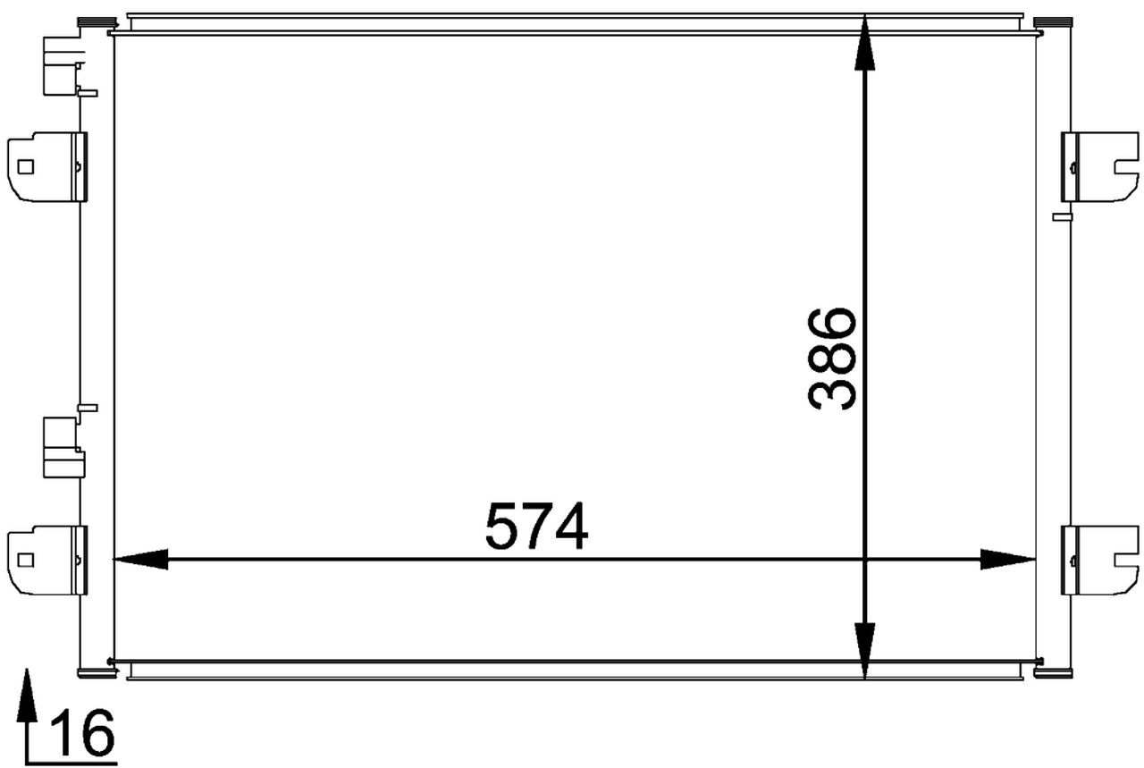 MAHLE PC Aircon condenser AC691000P