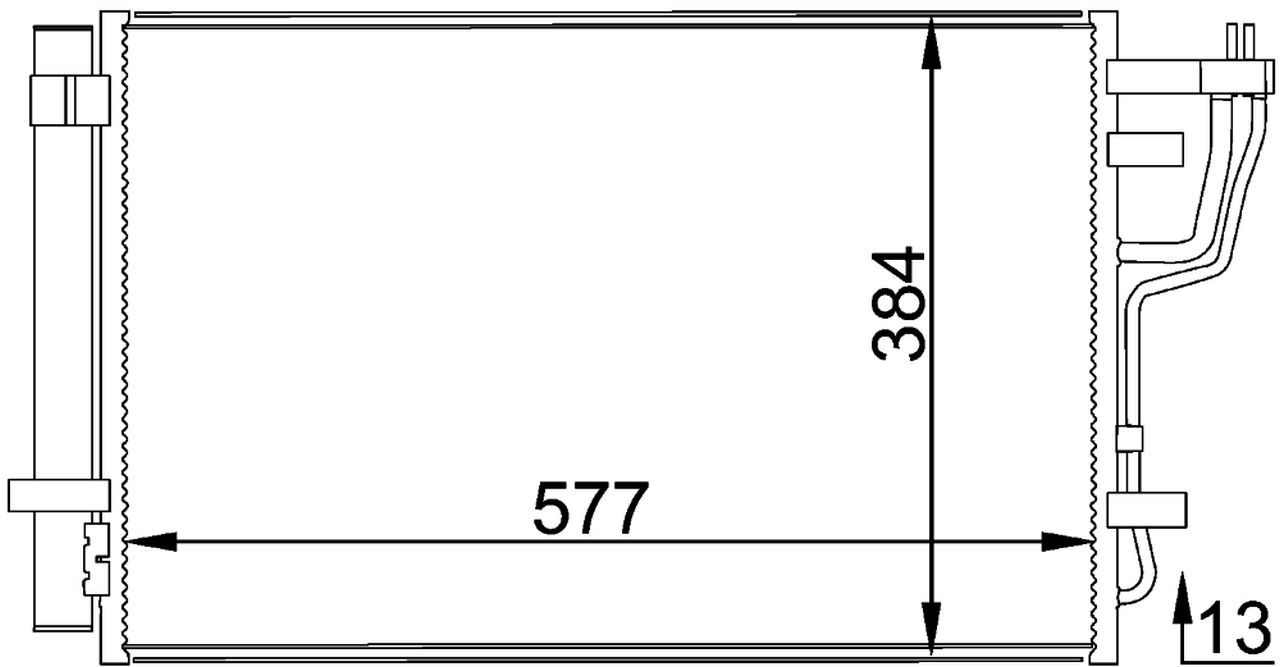 MAHLE PC Aircon condenser AC697000P