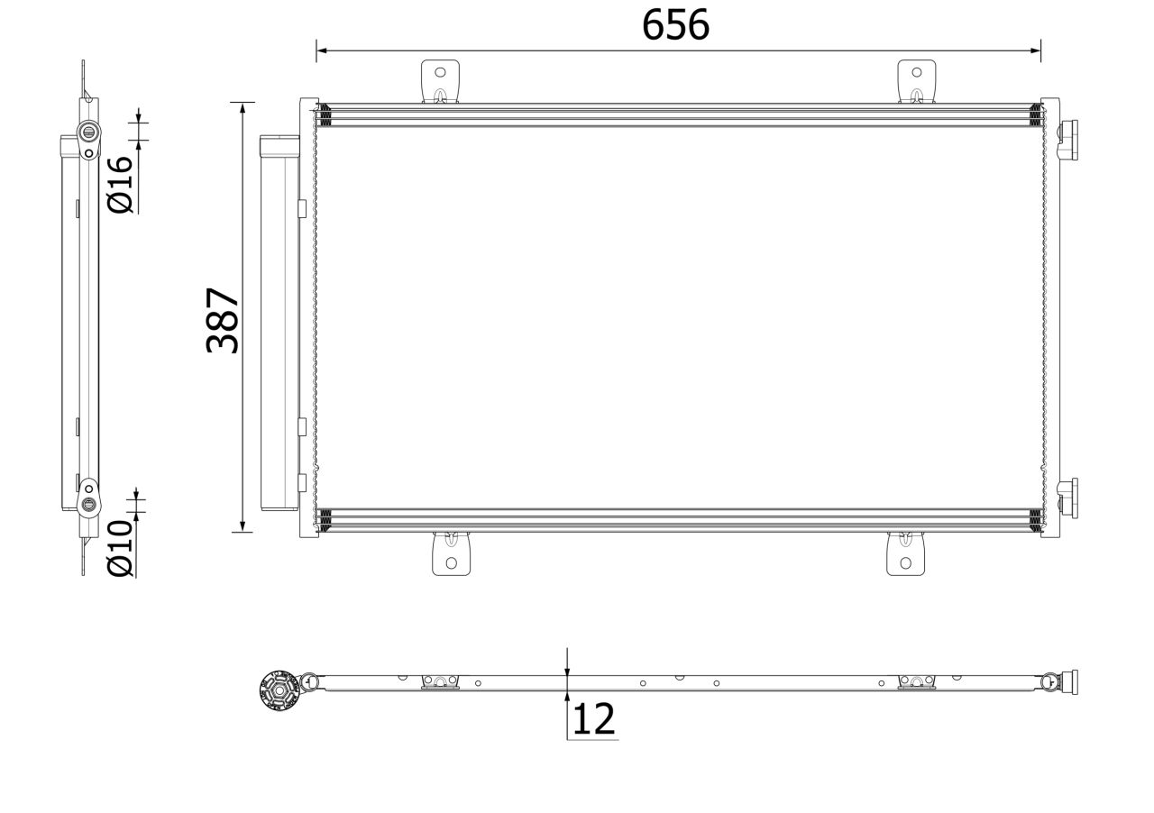 MAHLE PC Aircon condenser AC70000P