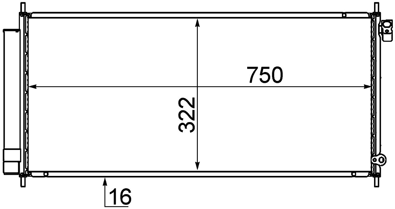 MAHLE PC Aircon condenser AC717000S