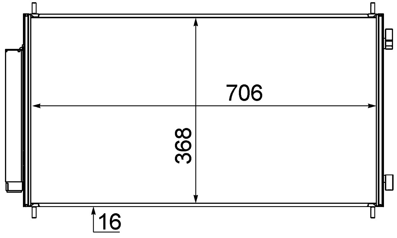 MAHLE PC Aircon condenser AC719000S