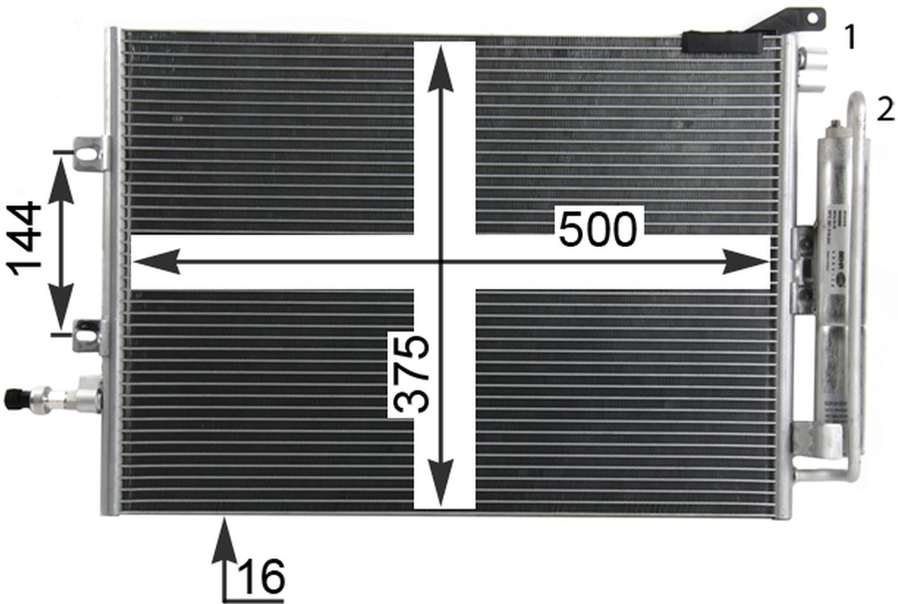 MAHLE PC Aircon condenser AC720000P