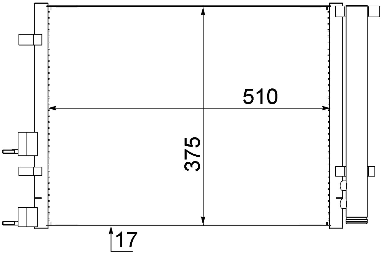 MAHLE PC Aircon condenser AC731000S