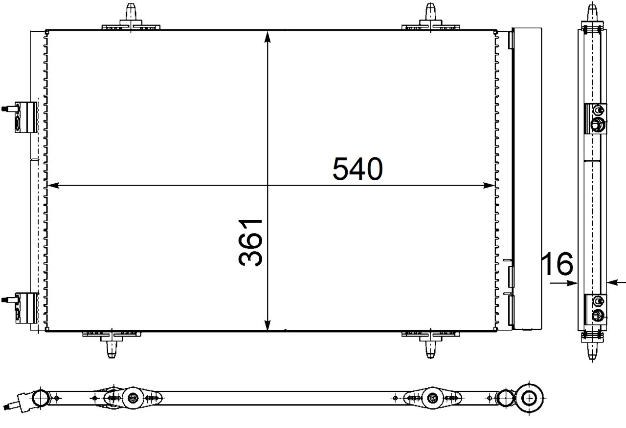 MAHLE PC Aircon condenser AC735000P