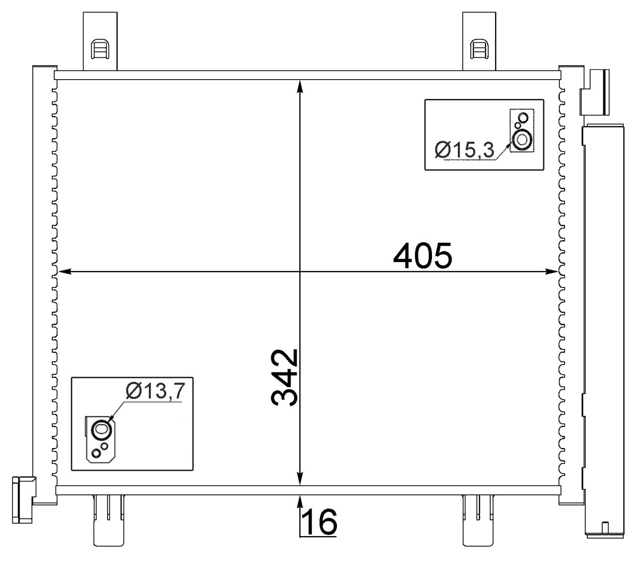 MAHLE PC Aircon condenser AC747000S