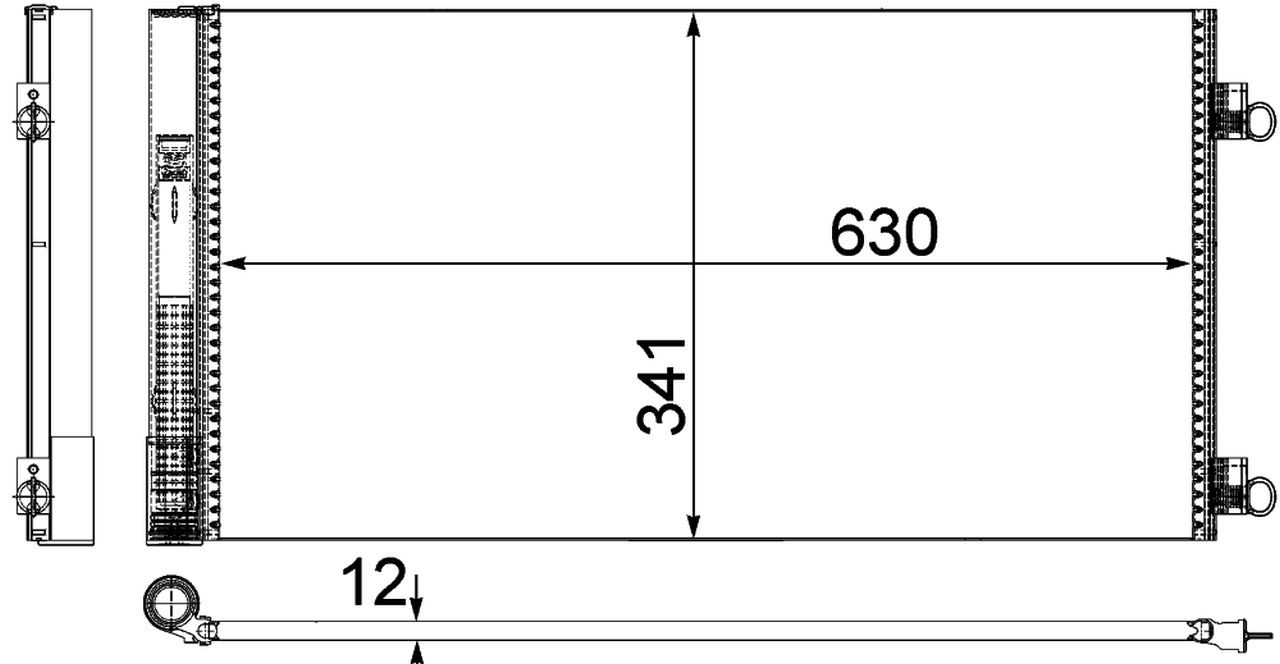 MAHLE PC Aircon condenser AC751000P