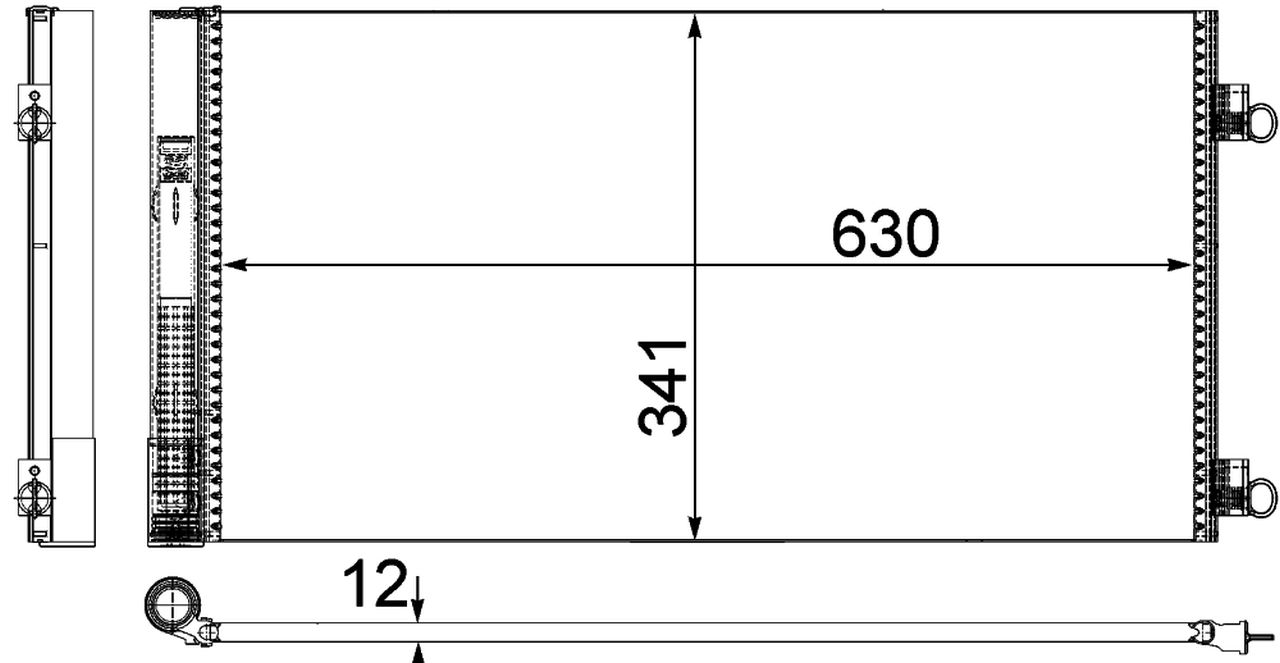 MAHLE PC Aircon condenser AC751000P