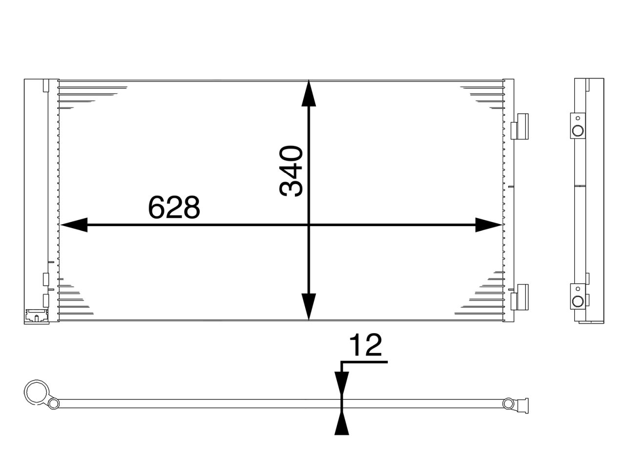MAHLE PC Aircon condenser AC751000S