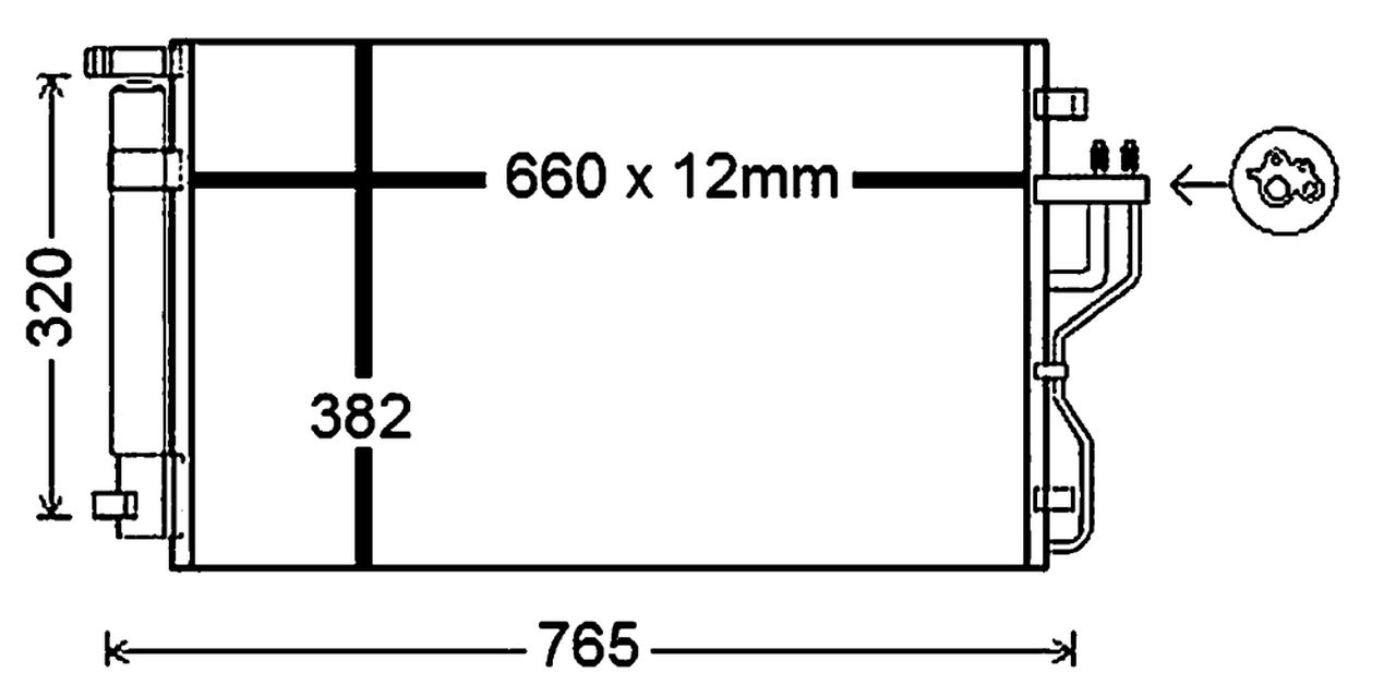 MAHLE PC Aircon condenser AC770000P