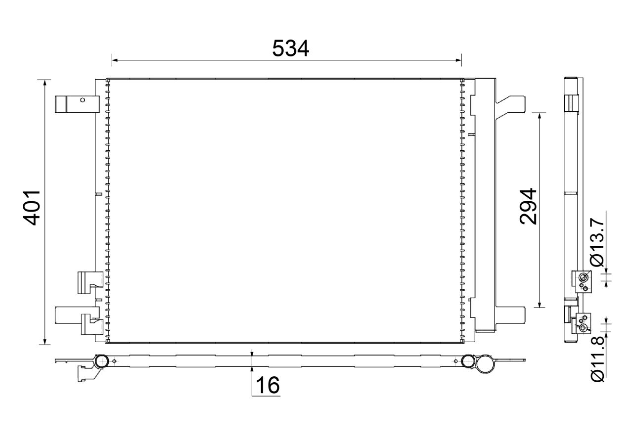 MAHLE PC Aircon condenser AC772000S