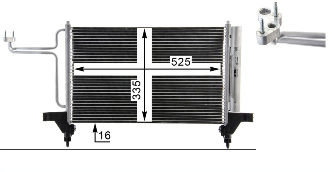 MAHLE PC Aircon condenser AC790000P