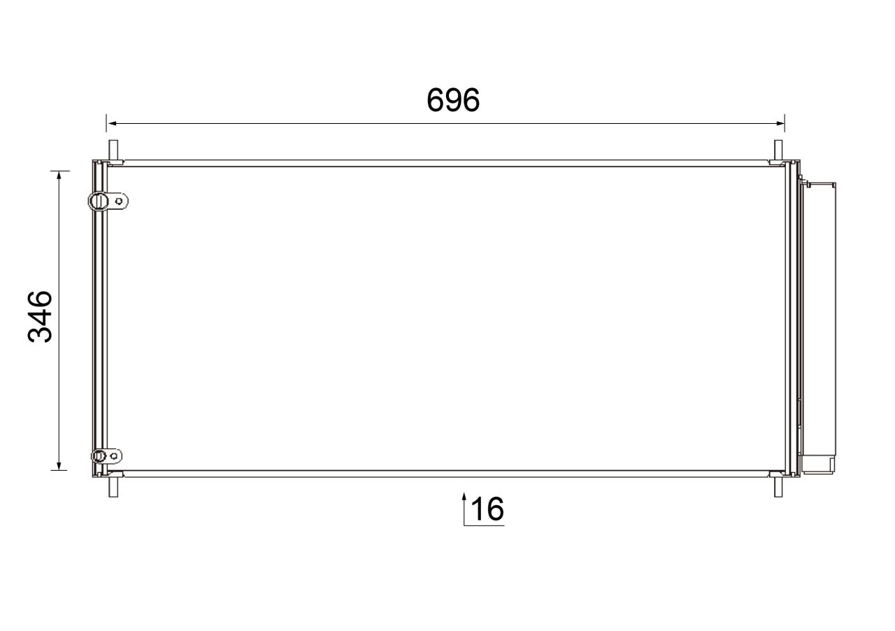 MAHLE PC Aircon condenser AC799000S