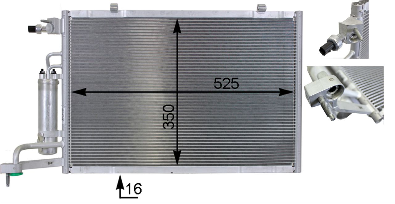 MAHLE PC Aircon condenser AC7000P