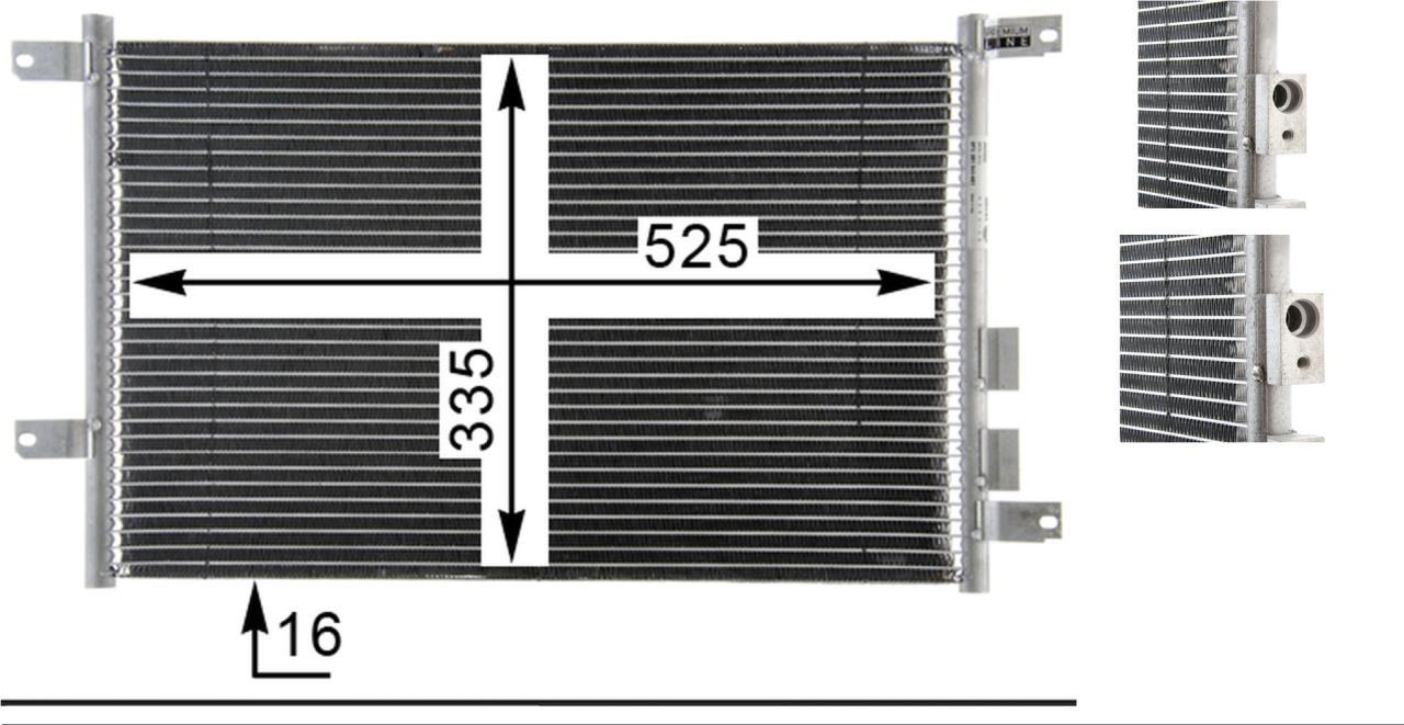 MAHLE PC Aircon condenser AC804000P