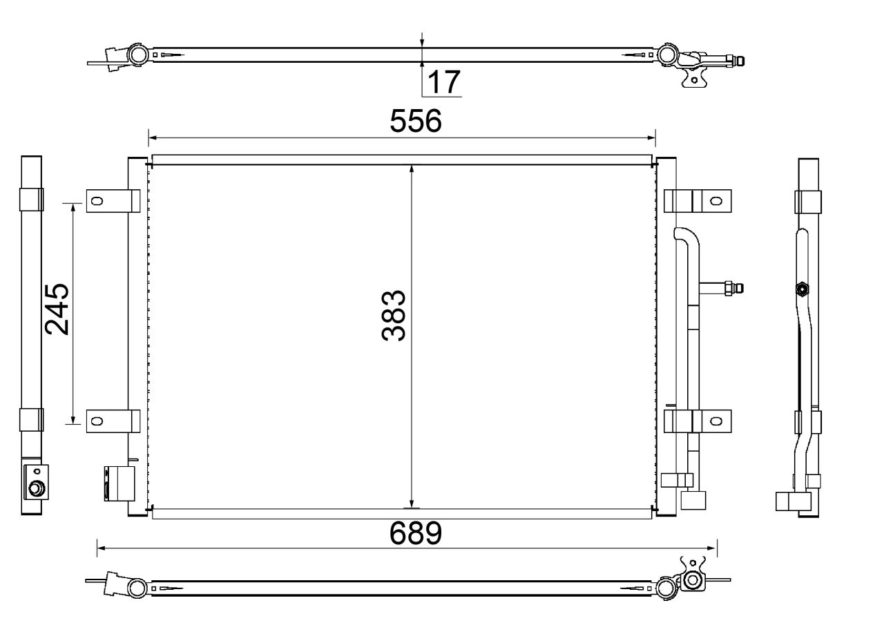 MAHLE PC Aircon condenser AC812000S