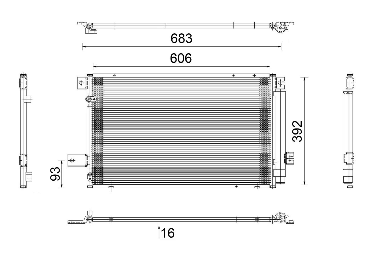MAHLE PC Aircon condenser AC819000S