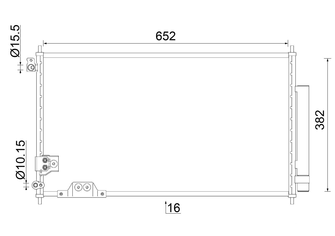 MAHLE PC Aircon condenser AC826000S