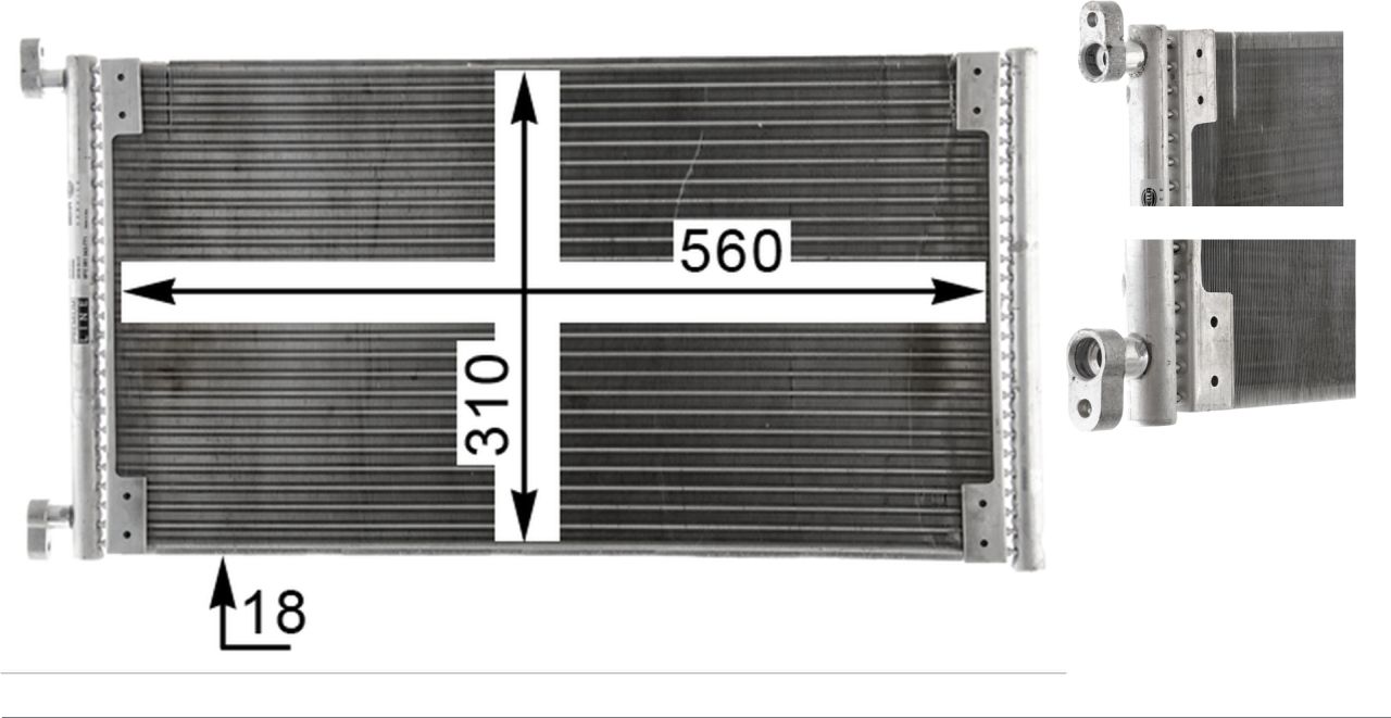 MAHLE PC Aircon condenser AC832000P