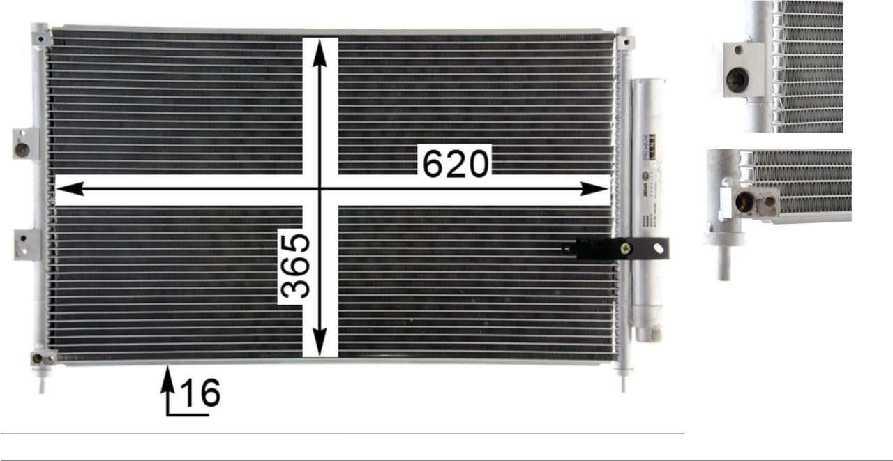 MAHLE PC Aircon condenser AC835000P
