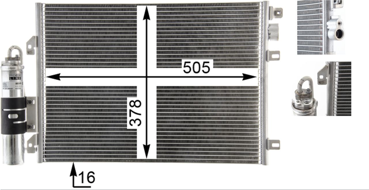 MAHLE PC Aircon condenser AC860000P