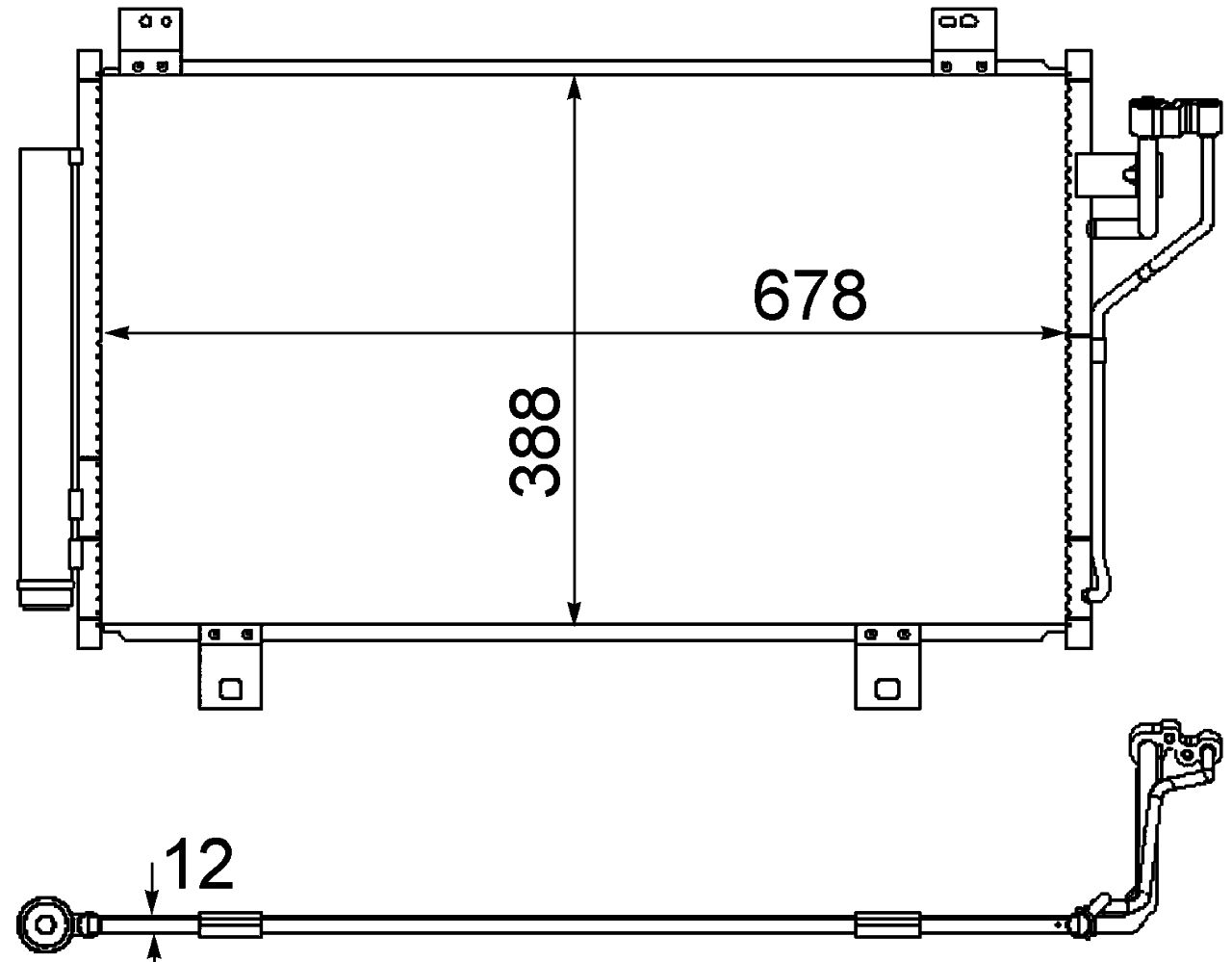 MAHLE PC Aircon condenser AC865000S