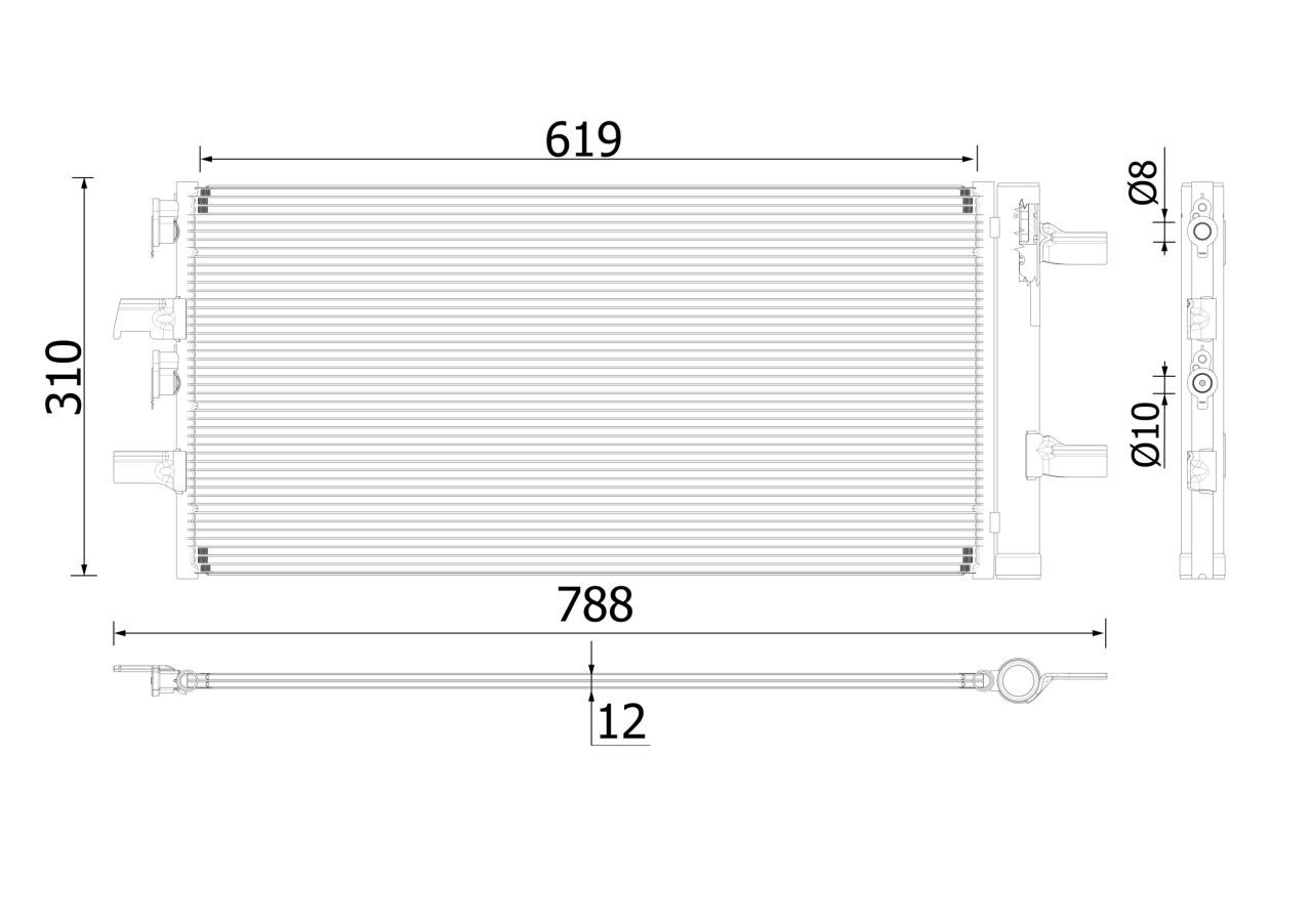 MAHLE PC Aircon condenser AC892000P