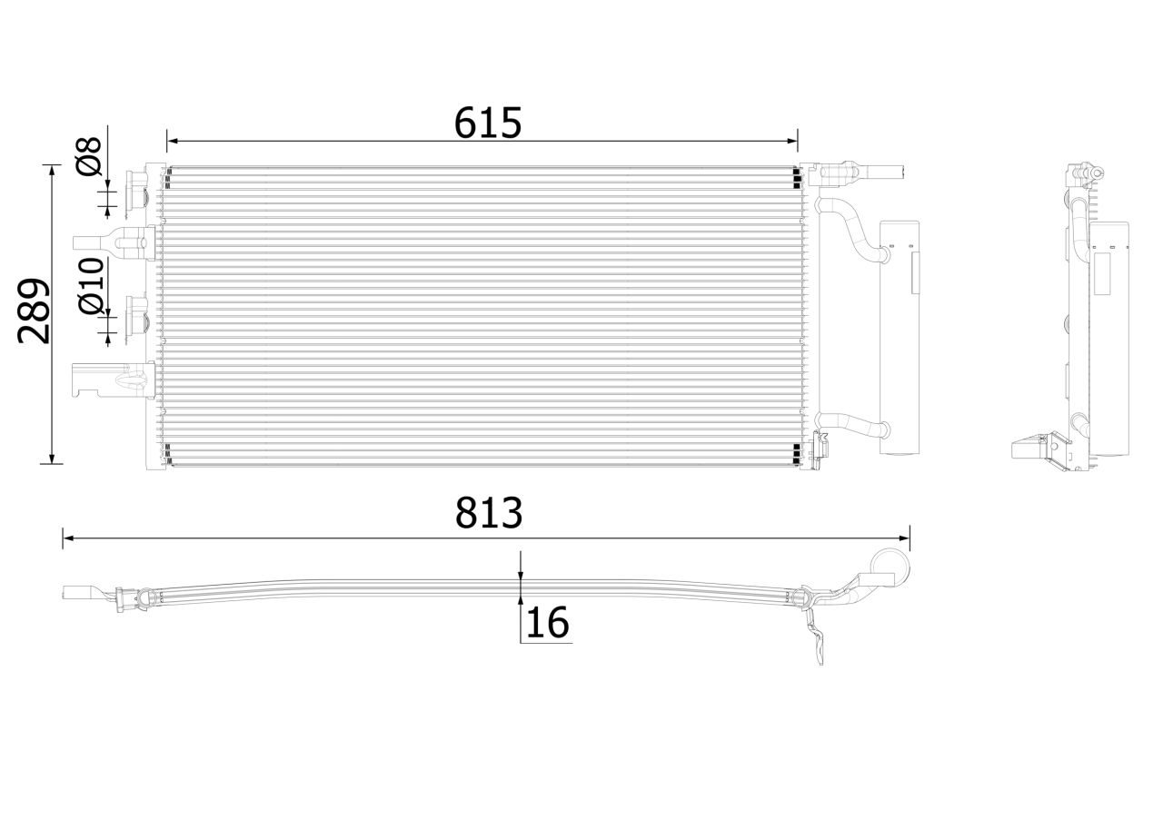 MAHLE PC Aircon condenser AC893000P