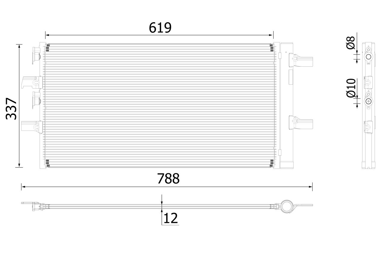 MAHLE PC Aircon condenser AC894000P