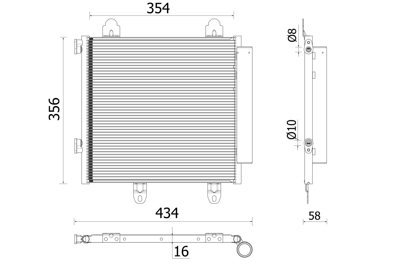 MAHLE PC Aircon condenser AC897000P